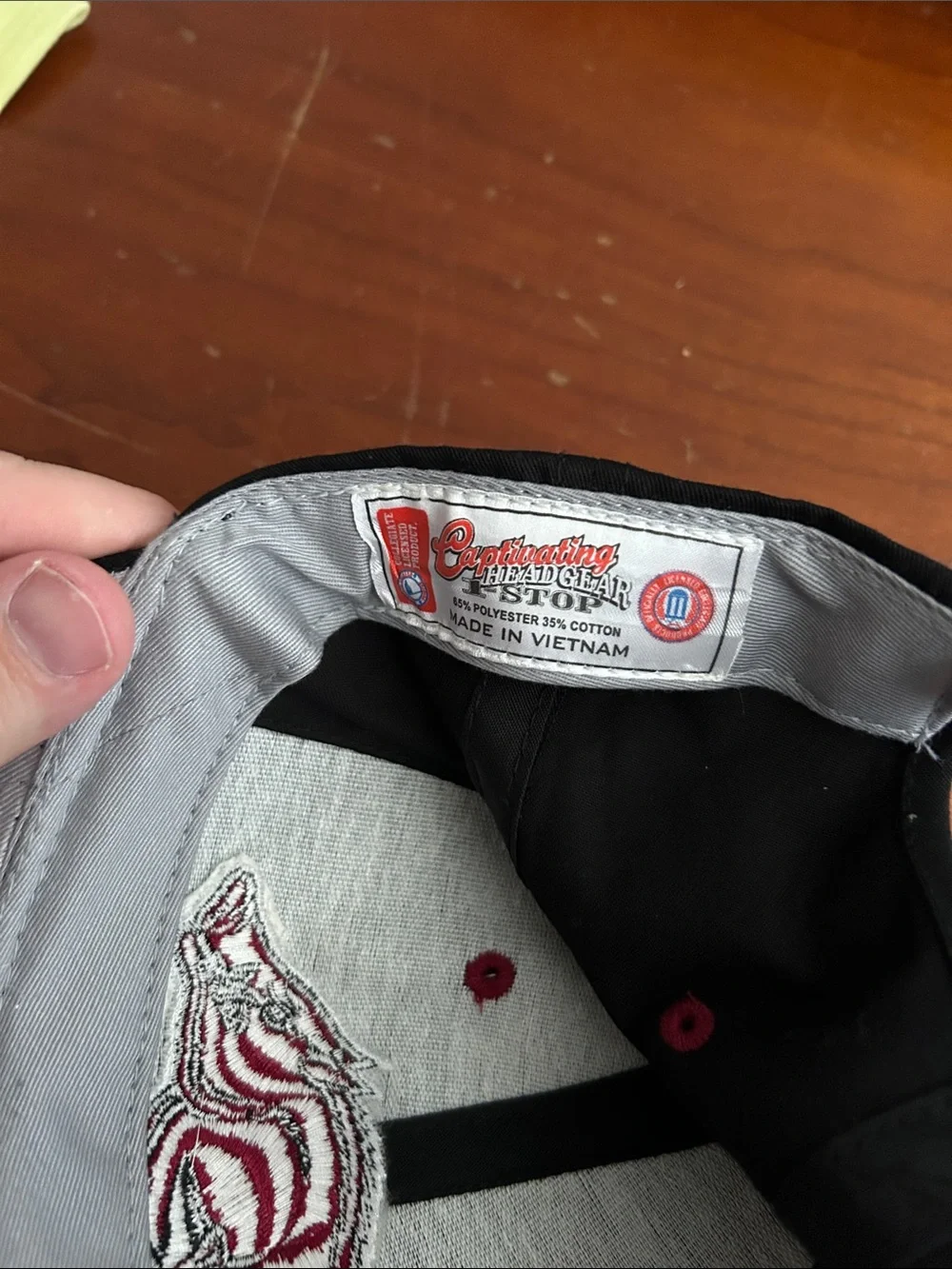 Black Arkansas Razorback hat